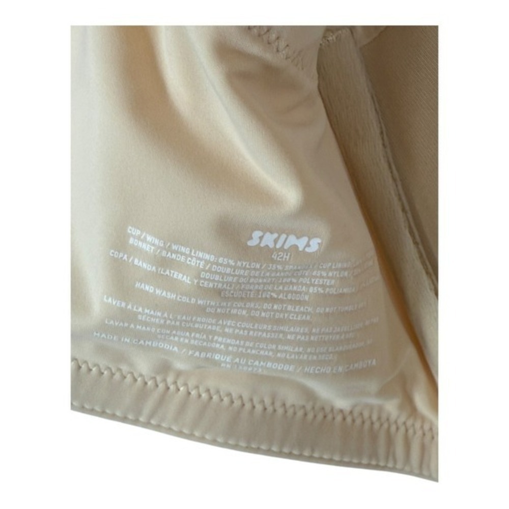 SKIMS Full Coverage Smoothing Bra 42H Sand NWT - Picture 7 of 8